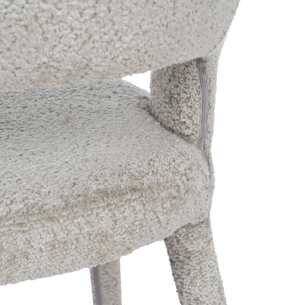 Silla Beige de Poliéster y Metal 55x60x80 cm, Sin Montaje, 150 kg - Imagen 9