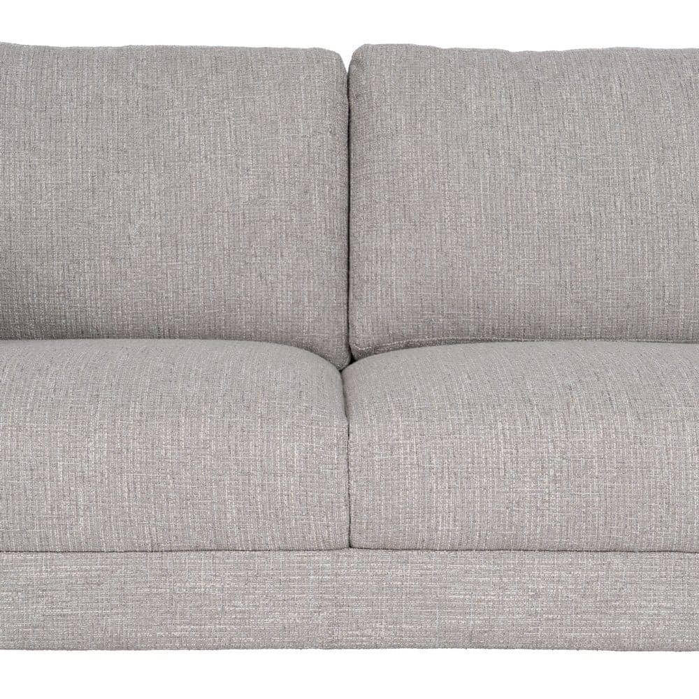 Sofá Chaise Longue Gris Tejido 240x155 cm con Estructura de Madera - Imagen 6