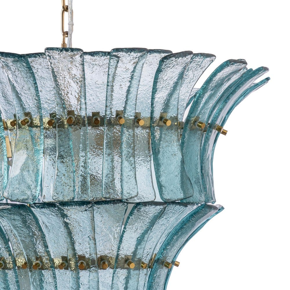 Lámpara Techo Verde Cristal Iluminación 118 x 50 x 40 cm - Imagen 2
