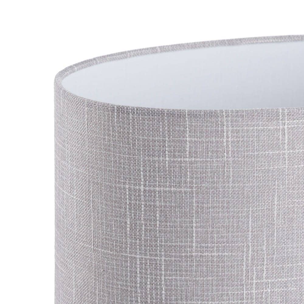 Lámpara de Mesa Cerámica Blanca con Tulipa de Lino 35x20x50 cm - Imagen 4