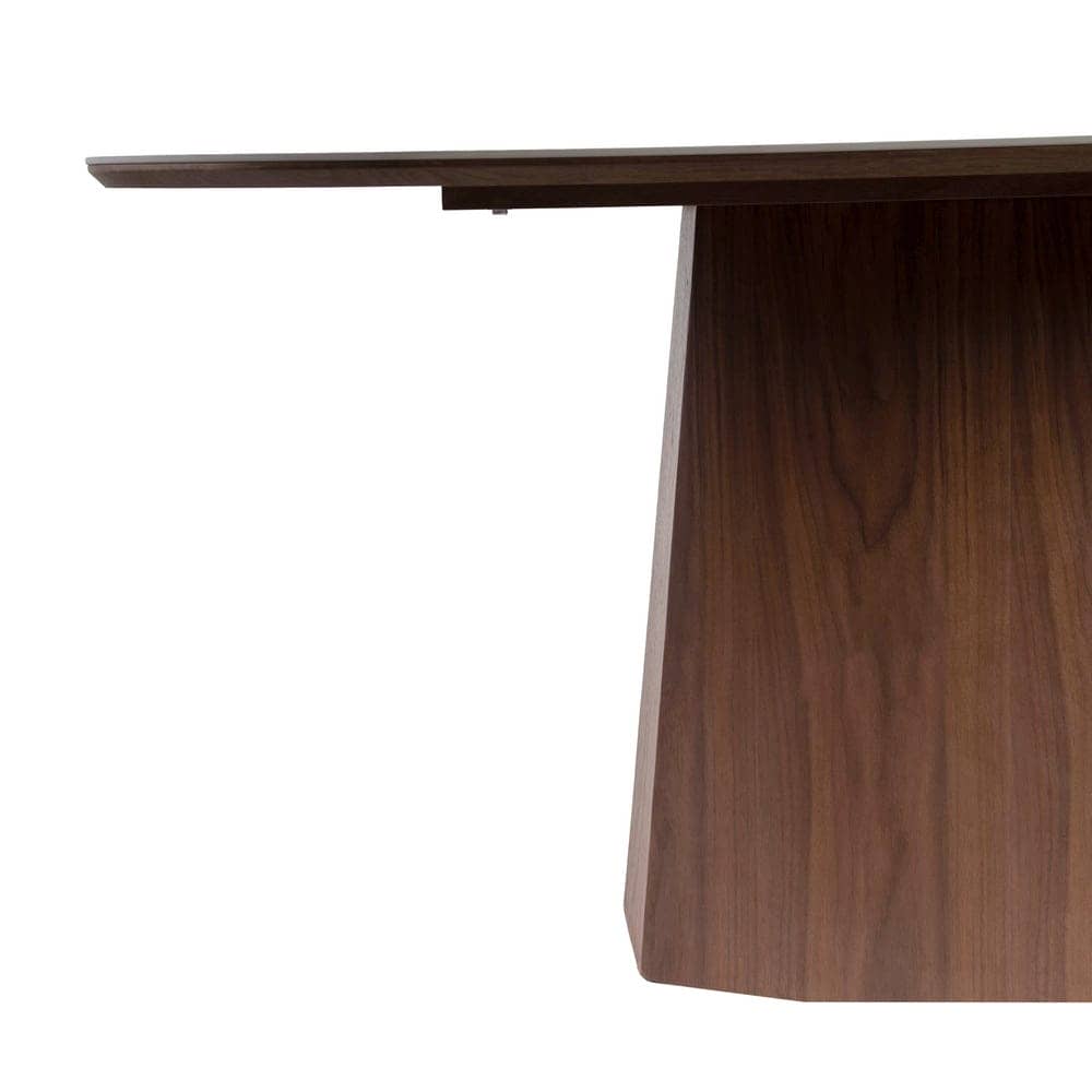 Mesa Comedor Blanco-Marrón DM con Top Cerámico Imitación Mármol 180x90 cm - Imagen 4
