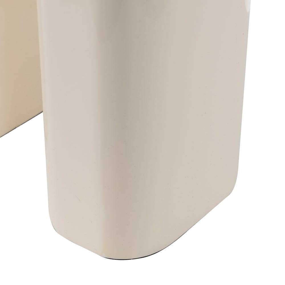 Lámpara de Mesa Lacada Crema DM 37,5x37,5x70cm E27 60W - Imagen 7