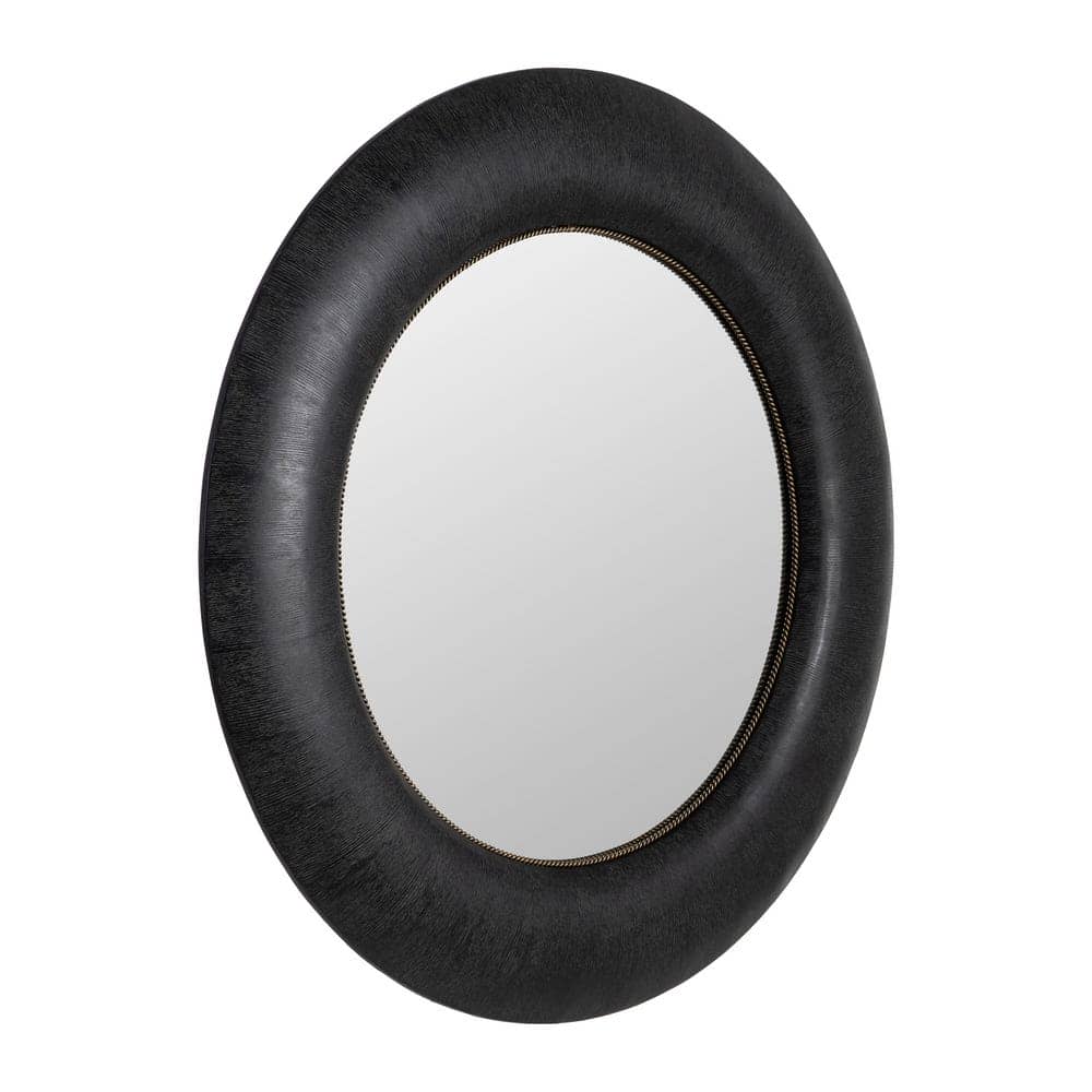 Espejo Negro de Madera de Fresno y MDF, 100,5 x 5,5 x 110,5 cm - Imagen 3