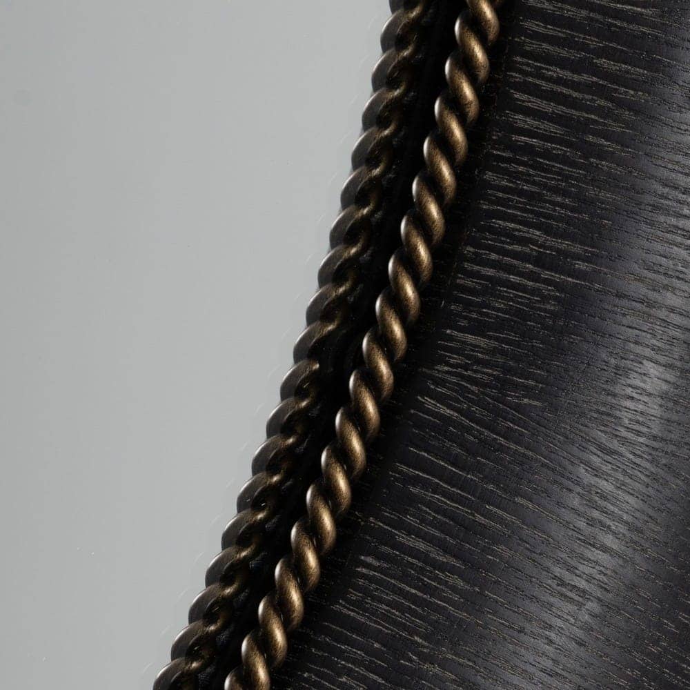 Espejo Negro de Madera de Fresno y MDF, 100,5 x 5,5 x 110,5 cm - Imagen 5