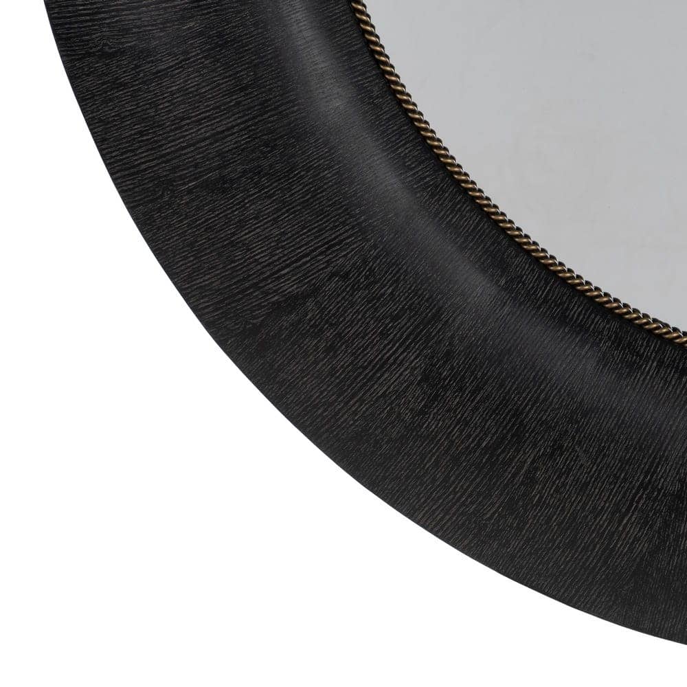 Espejo Negro de Madera de Fresno y MDF, 100,5 x 5,5 x 110,5 cm - Imagen 6