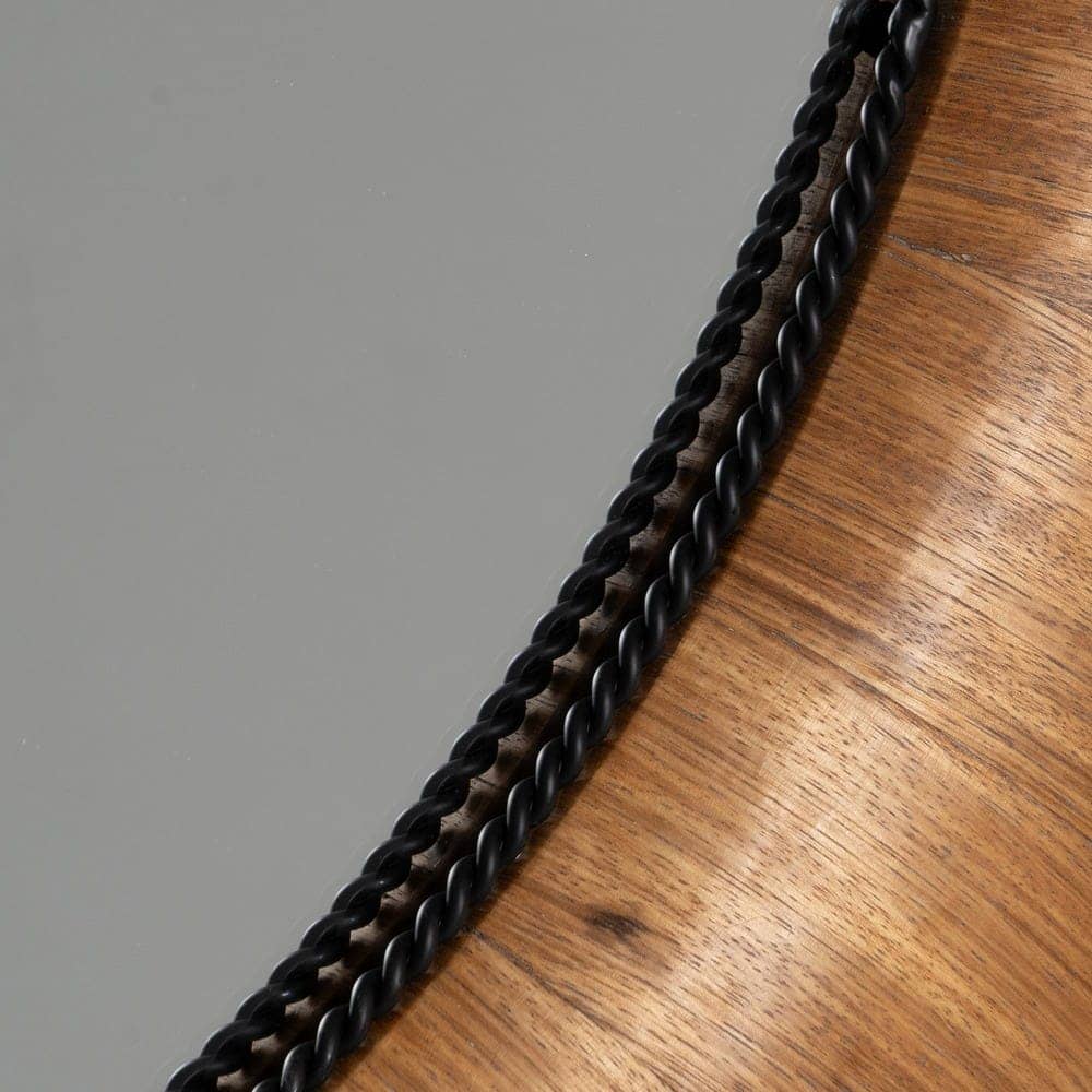 Espejo Miel DM-Madera 100,5x5,5x110,5 cm con Anillas para Sujeción - Imagen 4