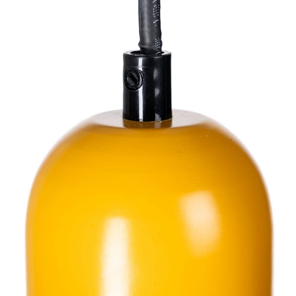 Lámpara de Techo Naranja Metal y Cristal 25x25x23 cm G9 - Imagen 7