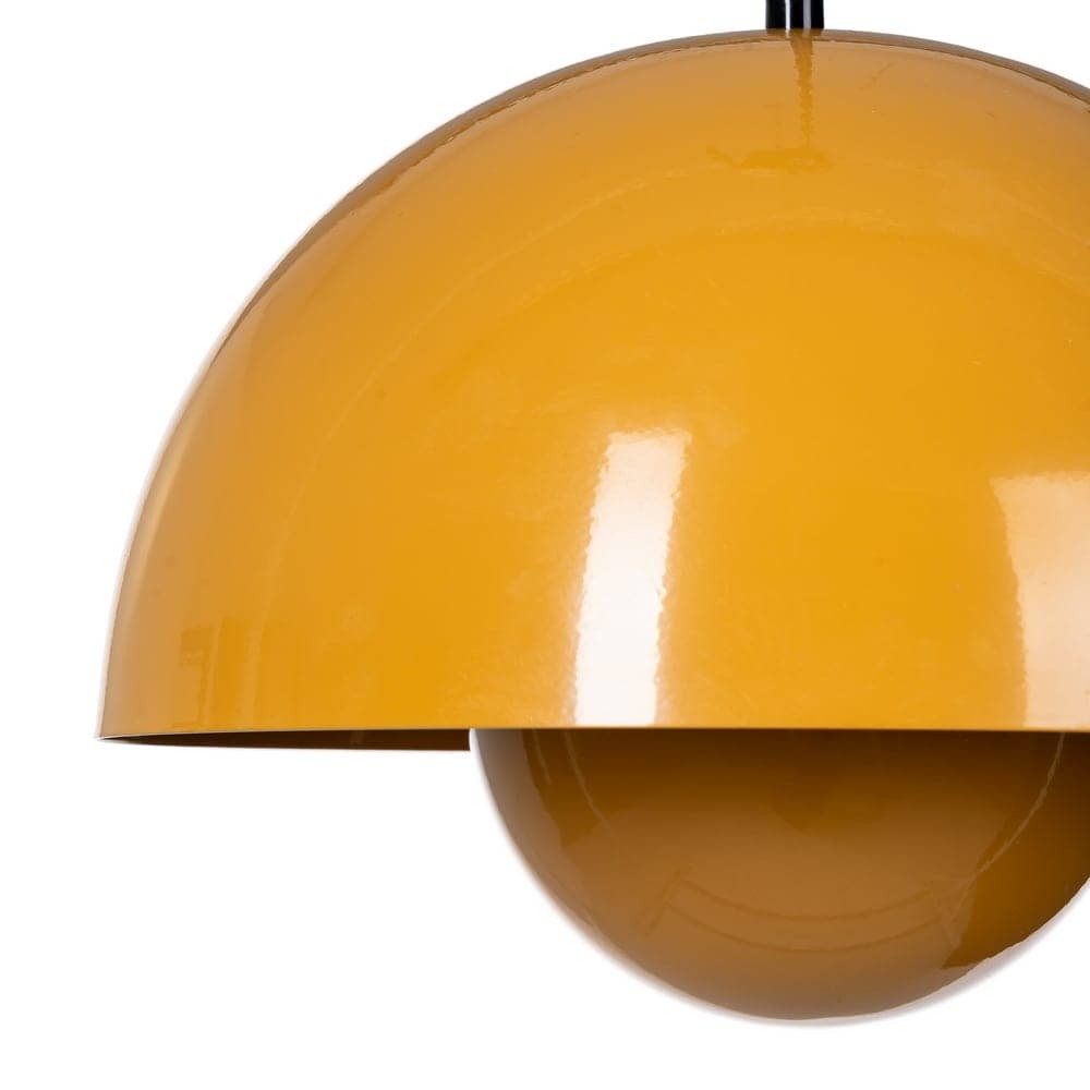 Lámpara de Techo Naranja de Metal 30x30x22 cm E27 220-240V - Imagen 3