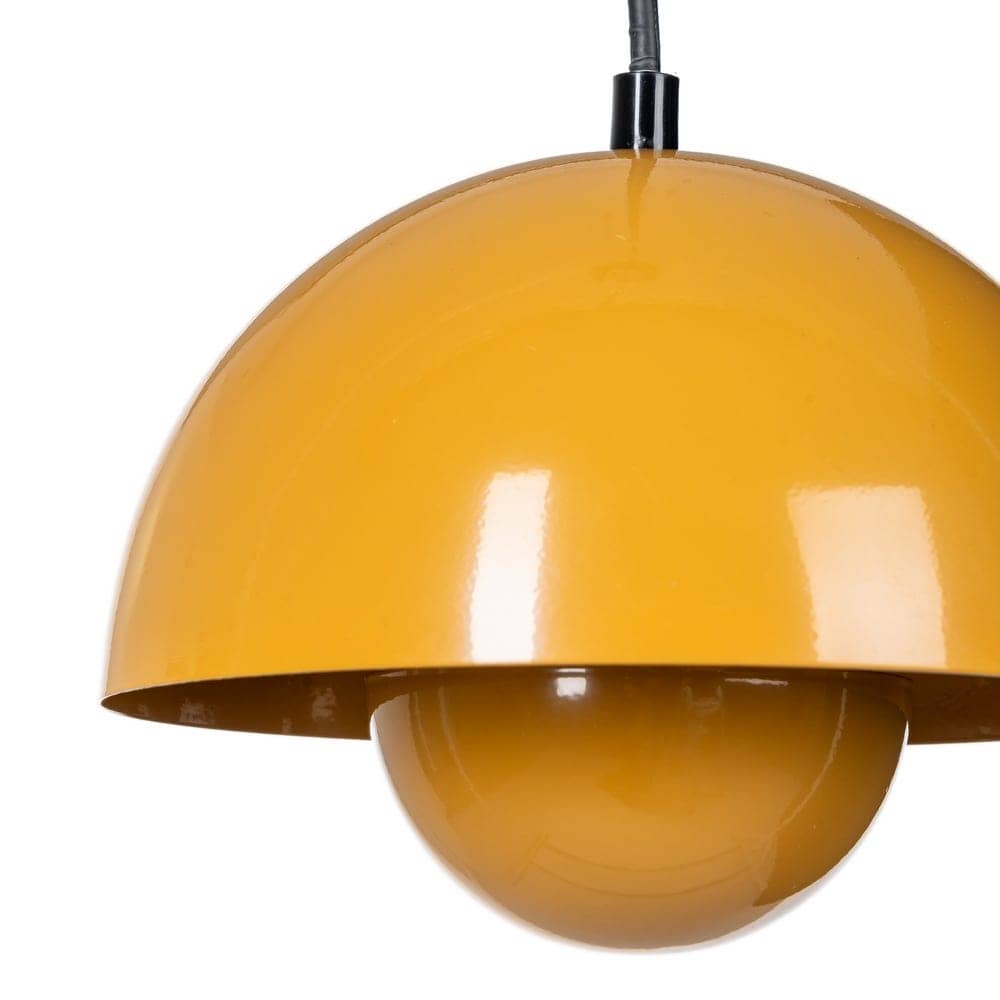 Lámpara de Techo Naranja de Metal E27 20x20x15 cm - Imagen 3