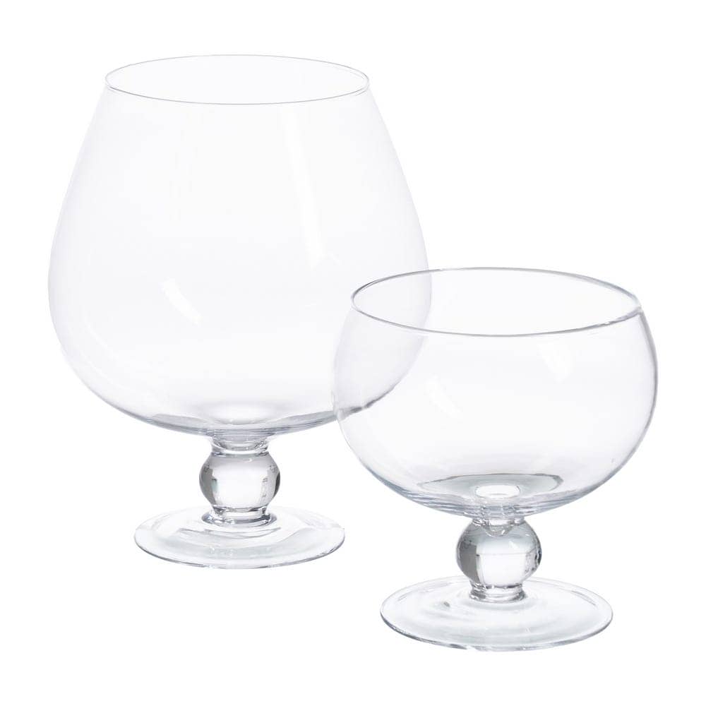 Copa Decorativa de Cristal Transparente 25x25x29 cm con Boca de 15 cm - Imagen 3