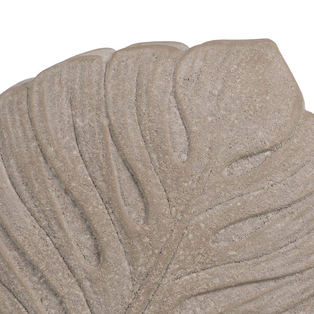 Jarrón de Cerámica Gris Modelo Hojas 31x30 cm con Boca 19x3.5 cm - Imagen 5