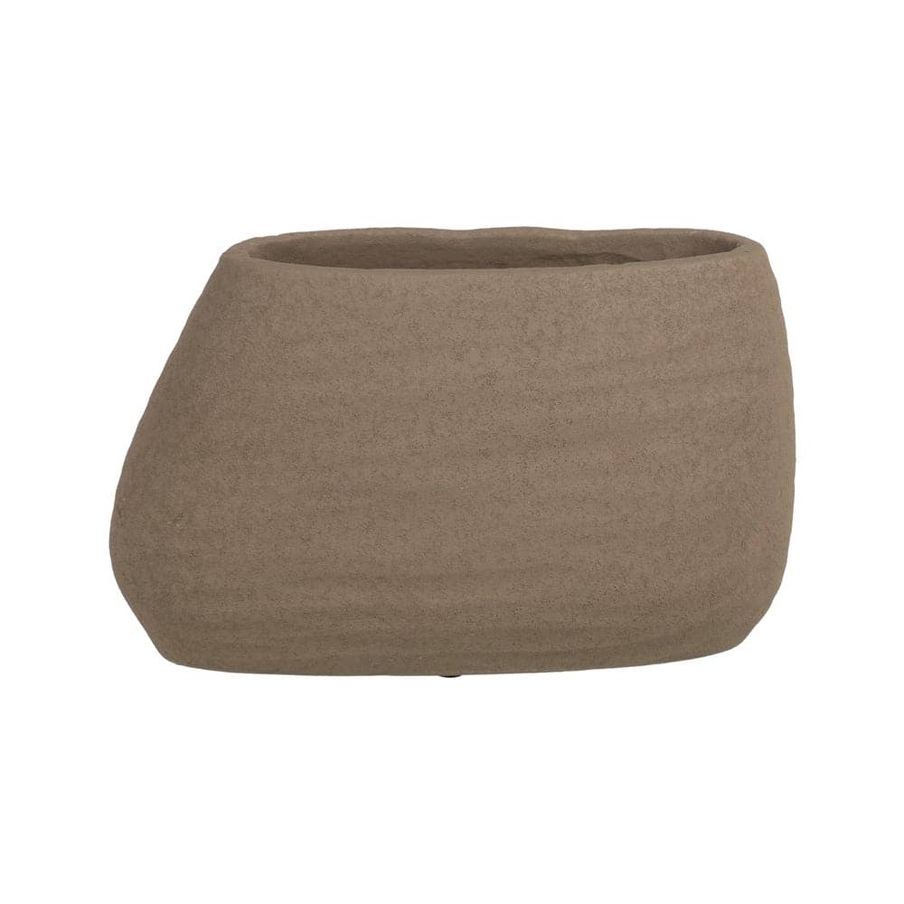 Jarrón de Cerámica Gris Oscuro 30x16 cm - Decoración Elegante - Imagen 4
