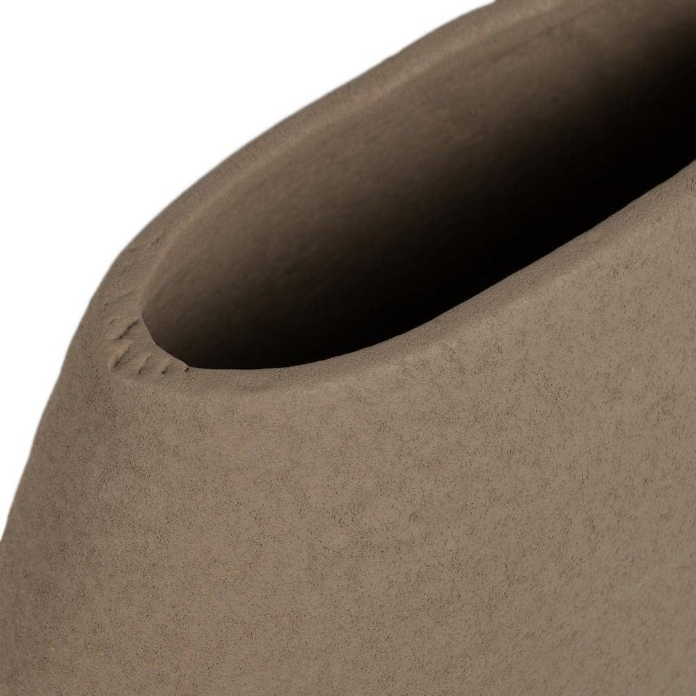Jarrón de Cerámica Gris Oscuro 30x16 cm - Decoración Elegante - Imagen 5