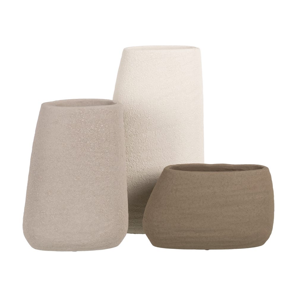 Jarrón Gris Cerámica Decoración 16 x 30 cm - Imagen 2