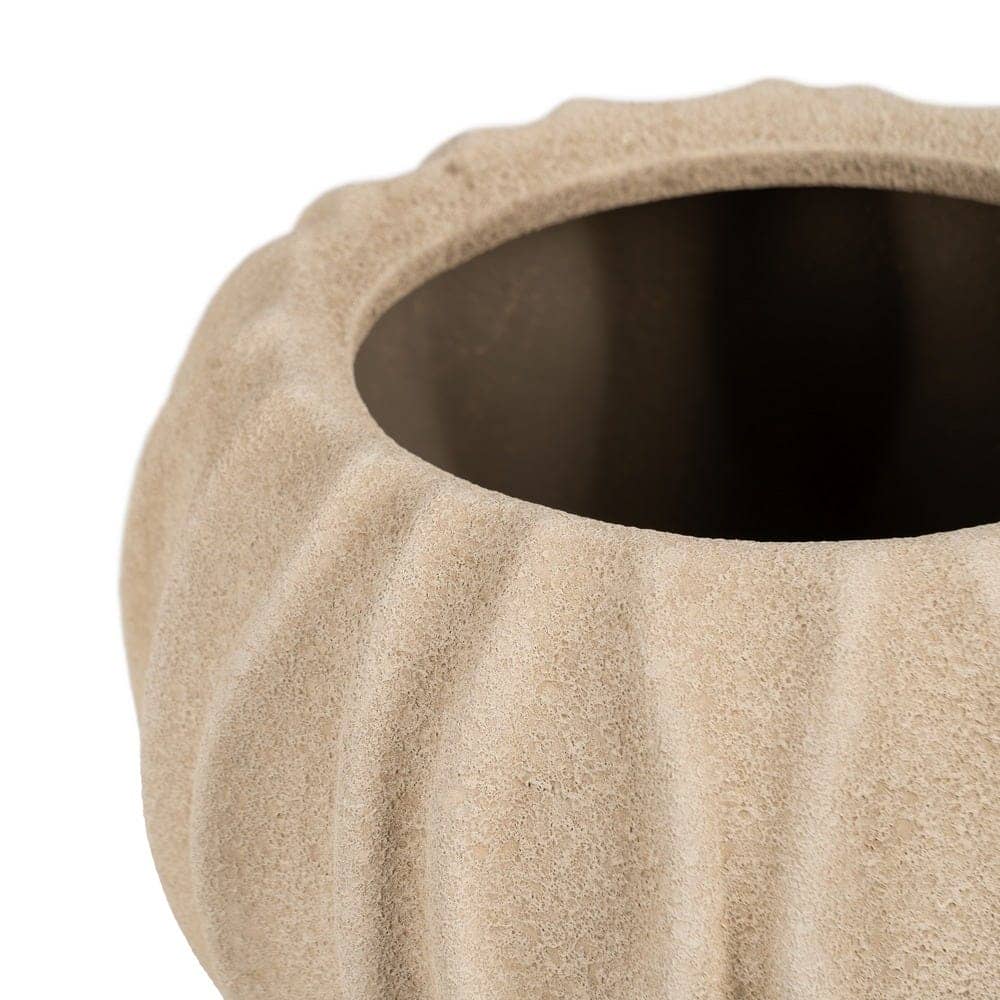 Macetero Beige Cerámica 23x23x20 cm con Boca de 17 cm - Imagen 4