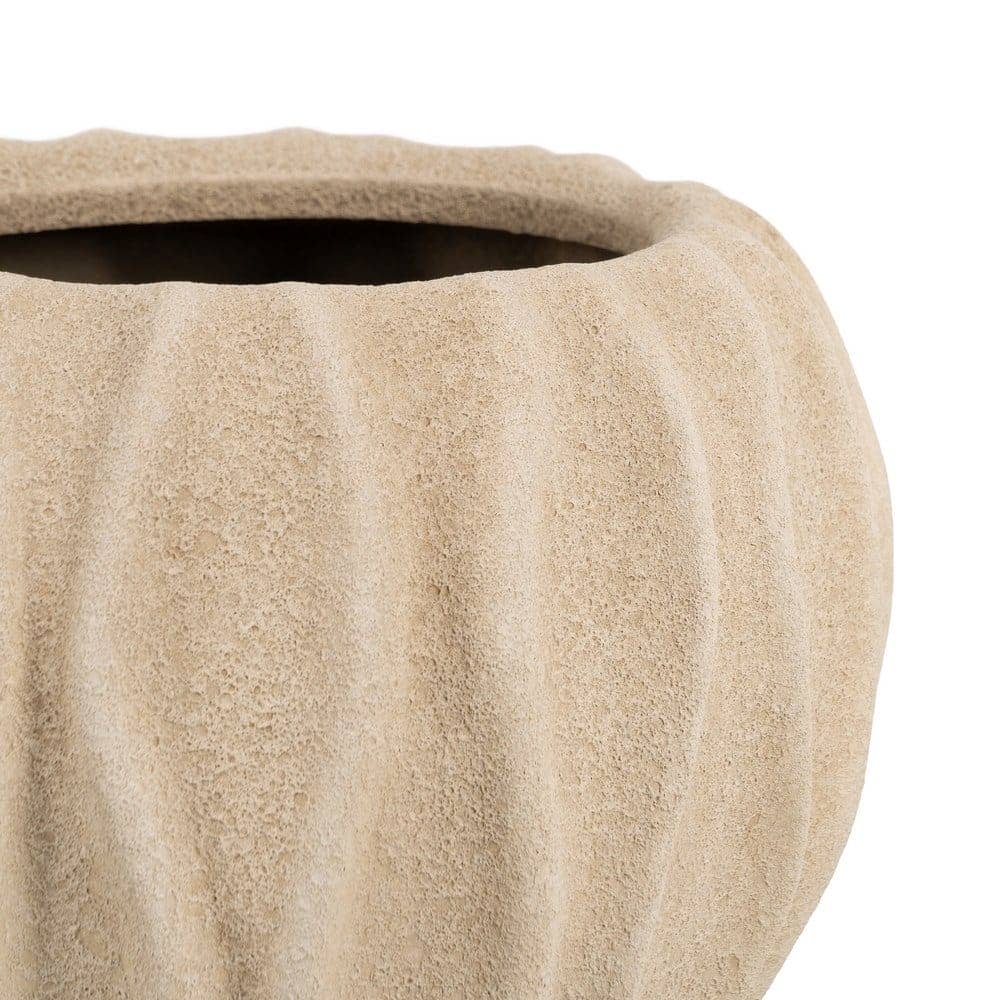 Macetero Beige Cerámica 23x23x20 cm con Boca de 17 cm - Imagen 5