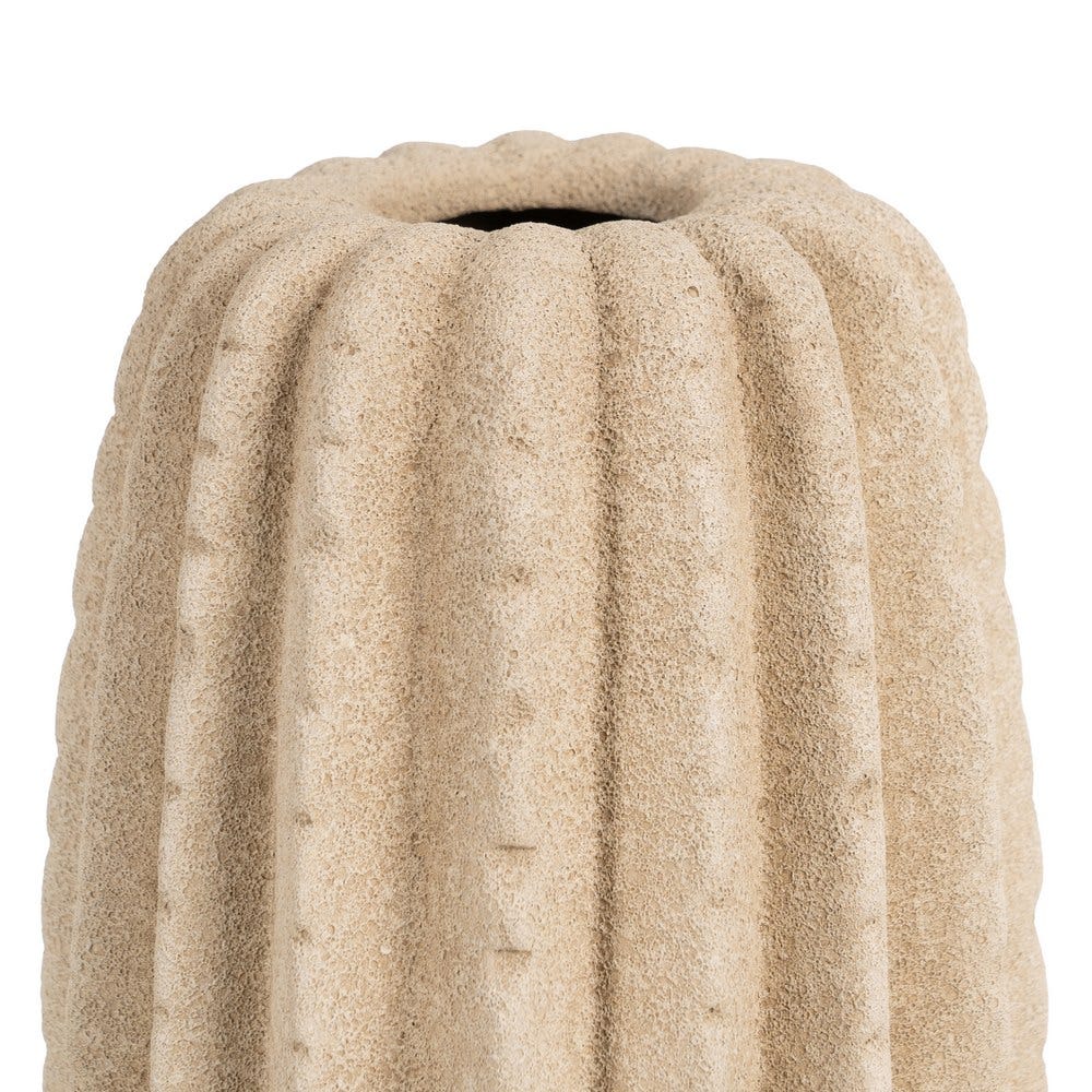 Jarrón Beige Cerámica Decoración 15 x 15 x 30 cm - Imagen 4
