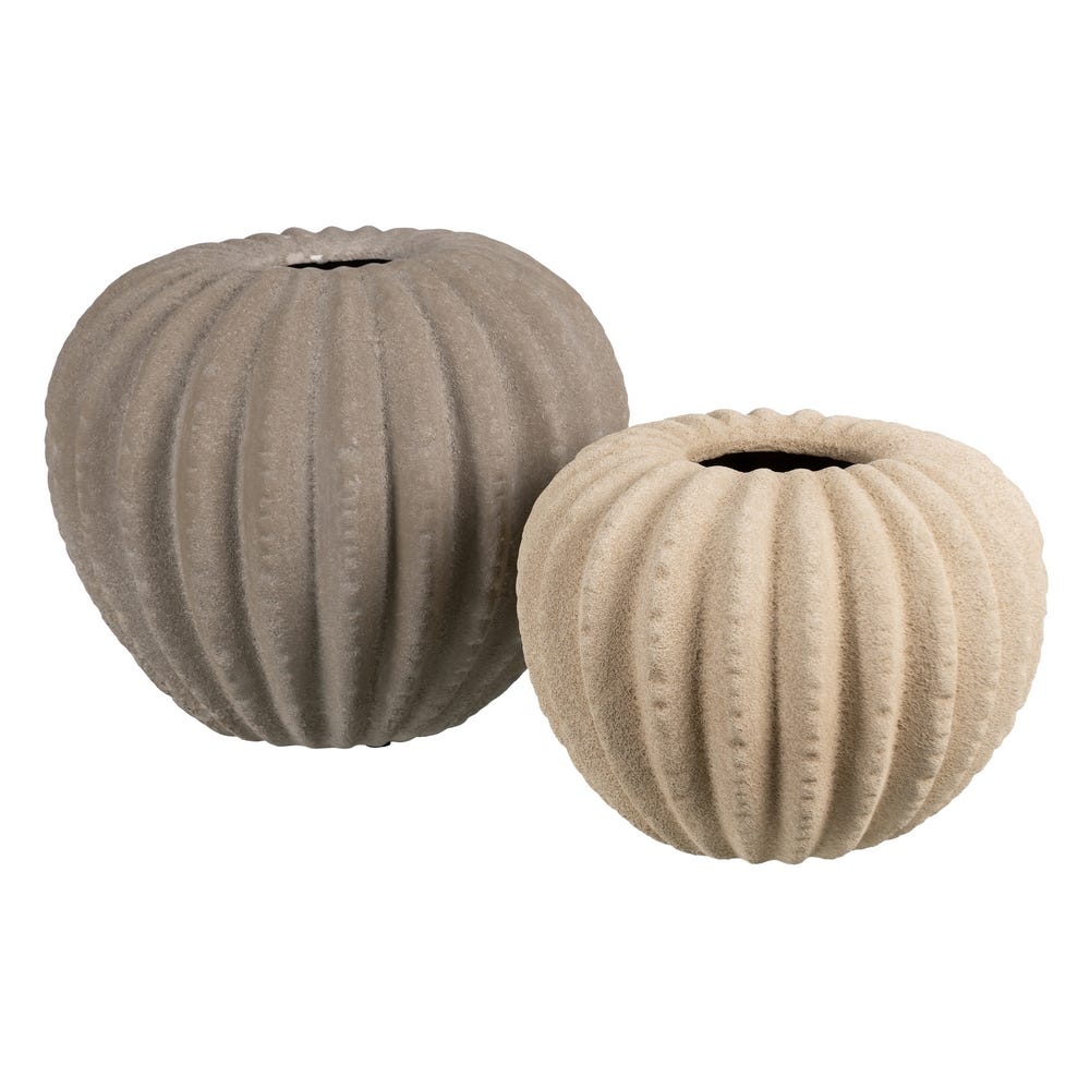 Jarrón Gris Oscuro Cerámica Decoración 30 x 30 x 30 cm - Imagen 2