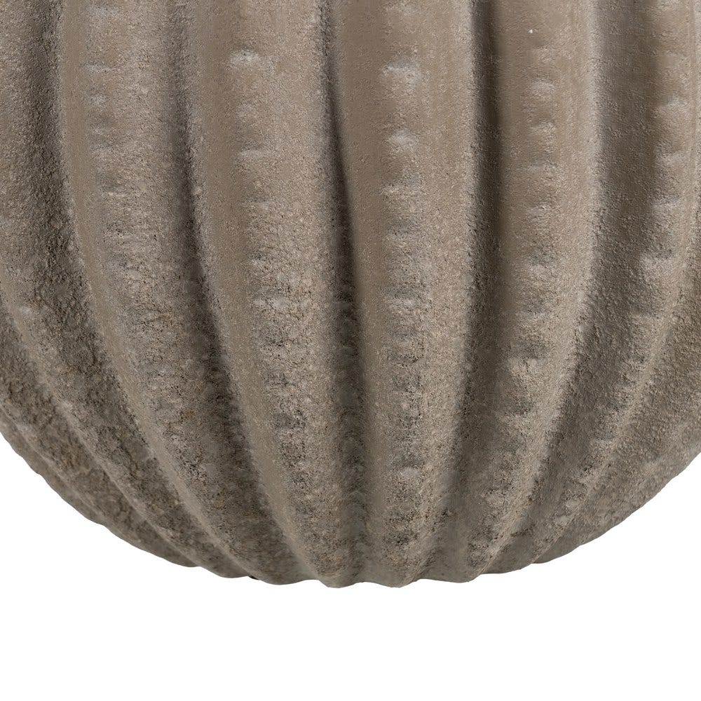 Jarrón Gris Oscuro Cerámica Decoración 30 x 30 x 30 cm - Imagen 6