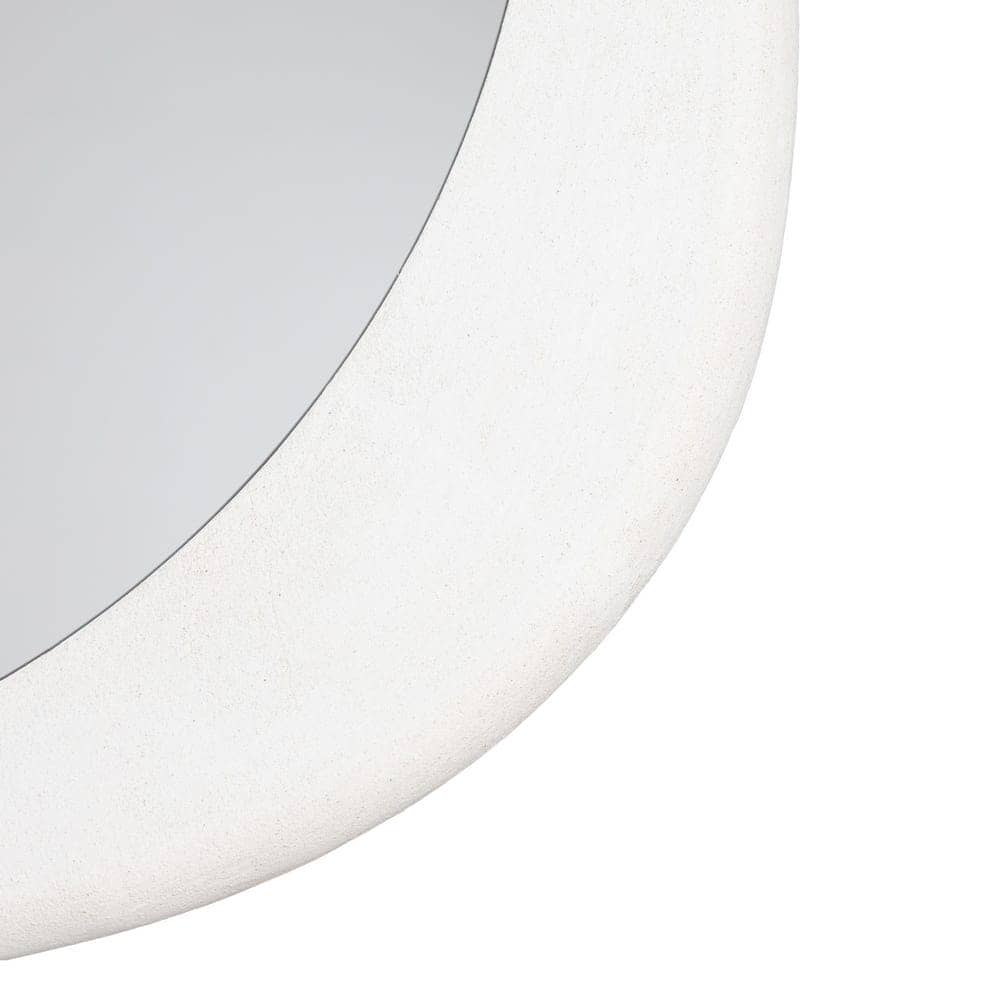Espejo Blanco de DM y Cristal con Gancho - 98 x 6 x 98 cm - Imagen 3