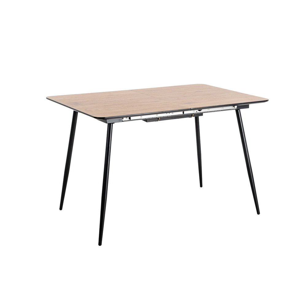 Mesa Extensible Natural DM-Metal 120x80 cm, Altura 75 cm, Patas Hierro - Imagen 3