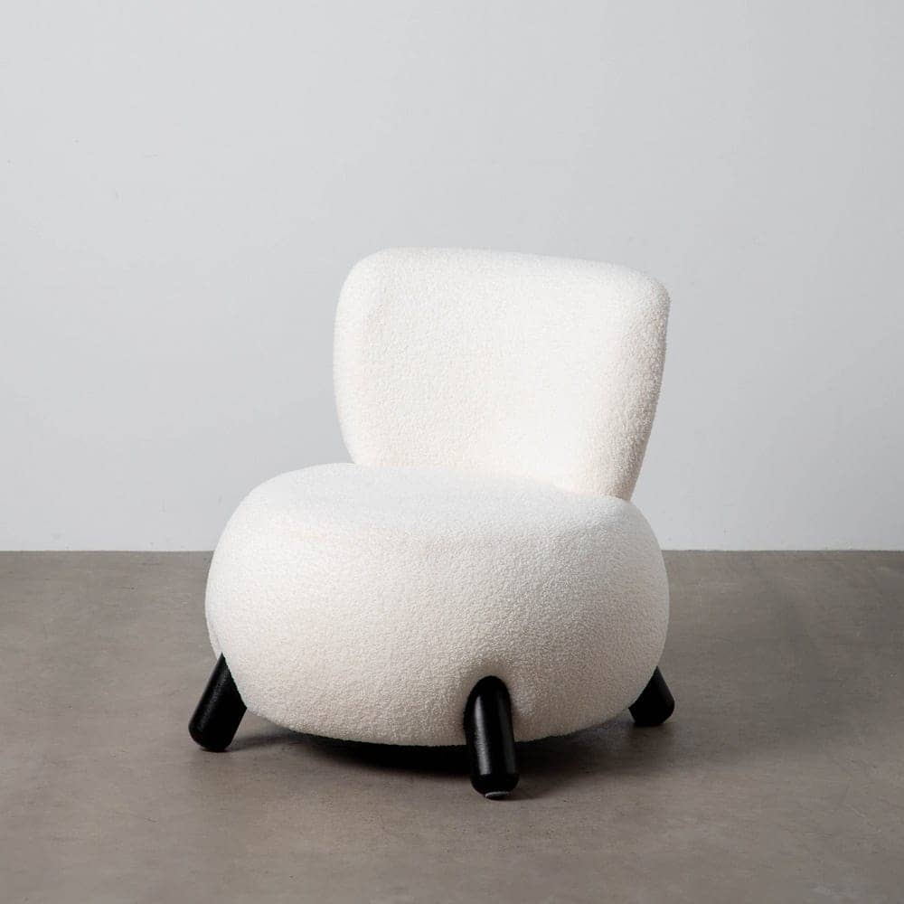 Sillón Blanco-Negro de Plywood y Poliester 73x75x74.5 cm - Imagen 8