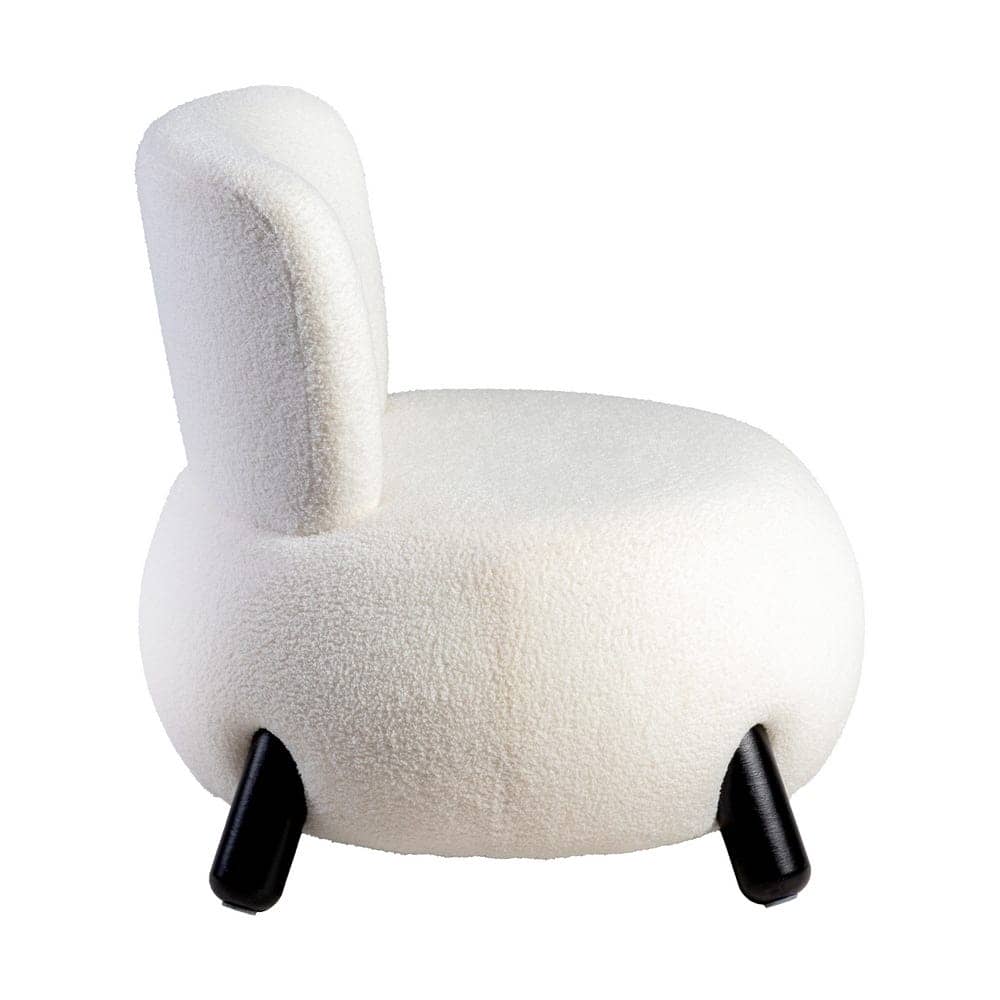 Sillón Blanco-Negro de Plywood y Poliester 73x75x74.5 cm - Imagen 2