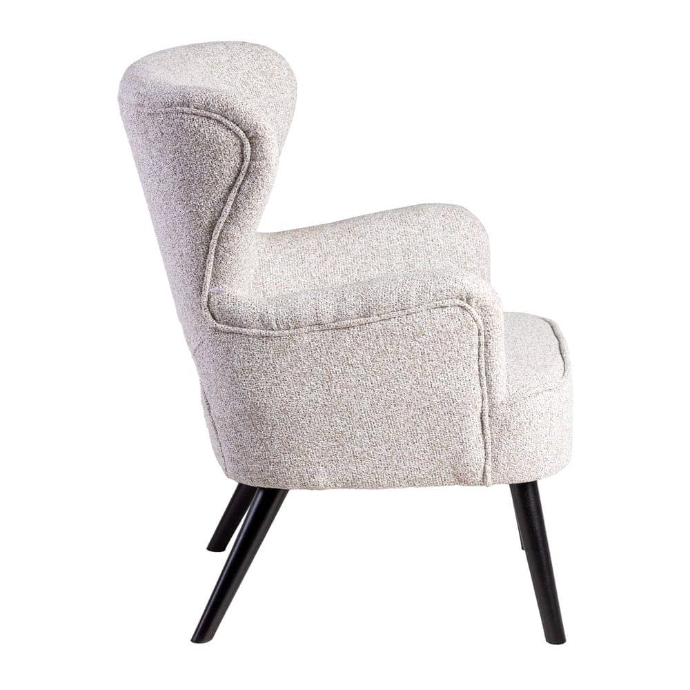 Sillón Jaspeado Crudo de Plywood y Poliester 70x74x90 cm - Imagen 2