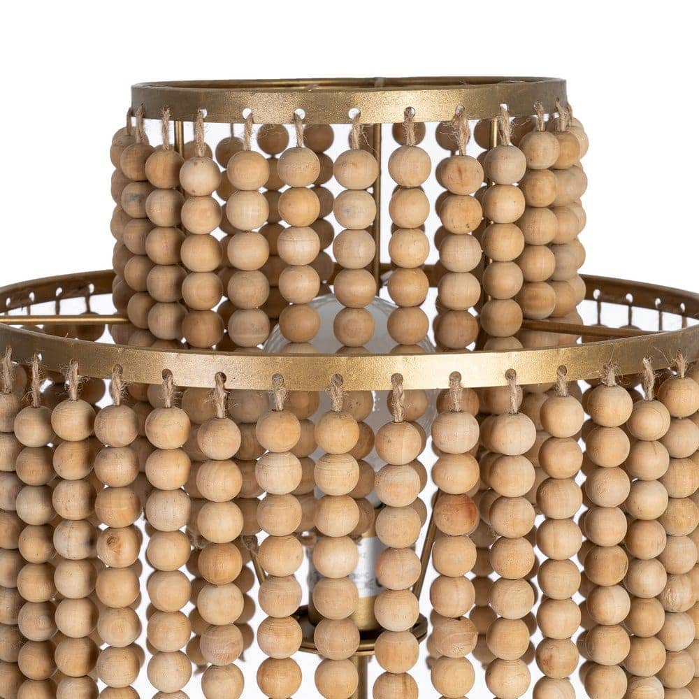 Lámpara de Suelo Natural-Oro de Hierro DM 38x38x152,5 cm - Imagen 3