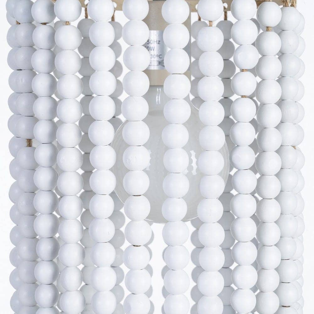 Lámpara de Techo Blanca de Hierro DM, 21x21x70 cm, Cadena 95 cm - Imagen 4