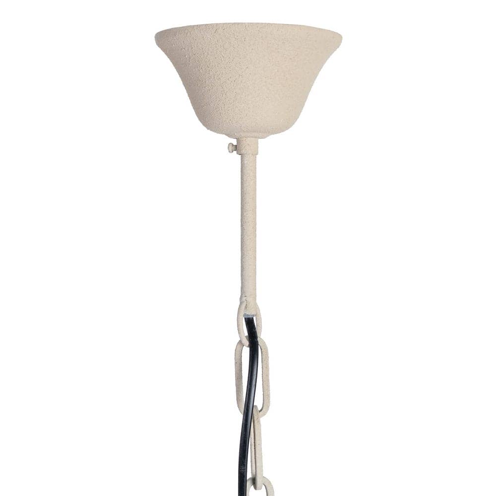 Lámpara de Techo Blanca de Hierro DM, 21x21x70 cm, Cadena 95 cm - Imagen 2