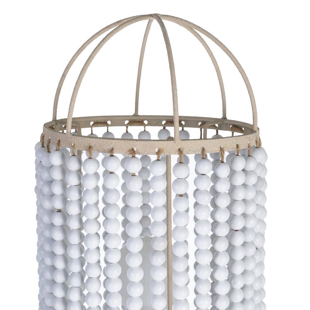 Lámpara de Suelo Blanca de Hierro DM-Metal 25,5 x 25,5 x 155 cm - Imagen 3