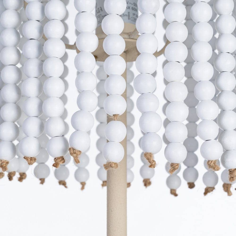 Lámpara de Suelo Blanca de Hierro DM-Metal 25,5 x 25,5 x 155 cm - Imagen 5