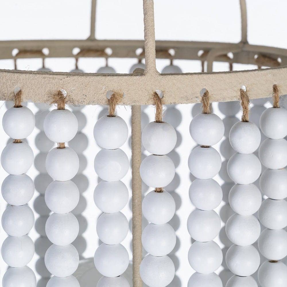 Lámpara de Suelo Blanca de Hierro DM-Metal 25,5 x 25,5 x 155 cm - Imagen 6