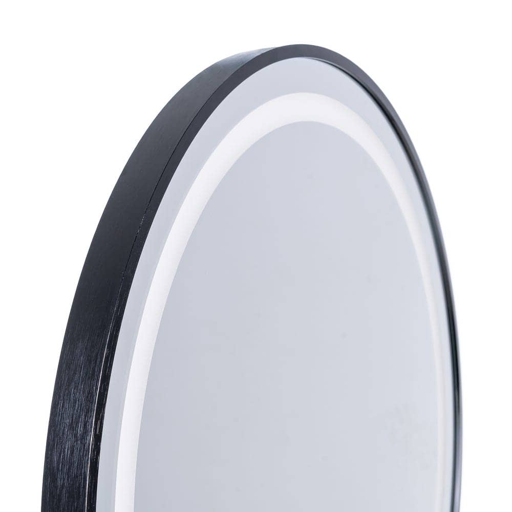 Espejo Redondo LED Negro con Sensor Táctil 60x3 cm - Imagen 6