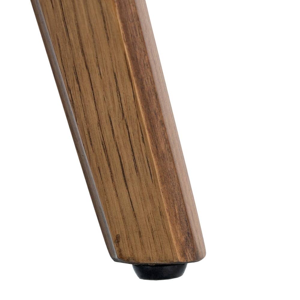 Silla Marrón de Madera y Simil Piel 61x56x82 cm con Relleno de Foam - Imagen 5