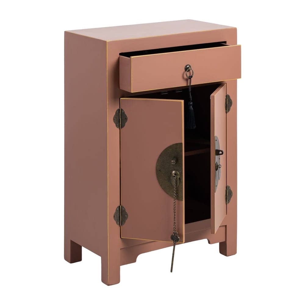 Mesita Moka de DM 45x26x69 cm con Cajón y Estante Interior - Imagen 4