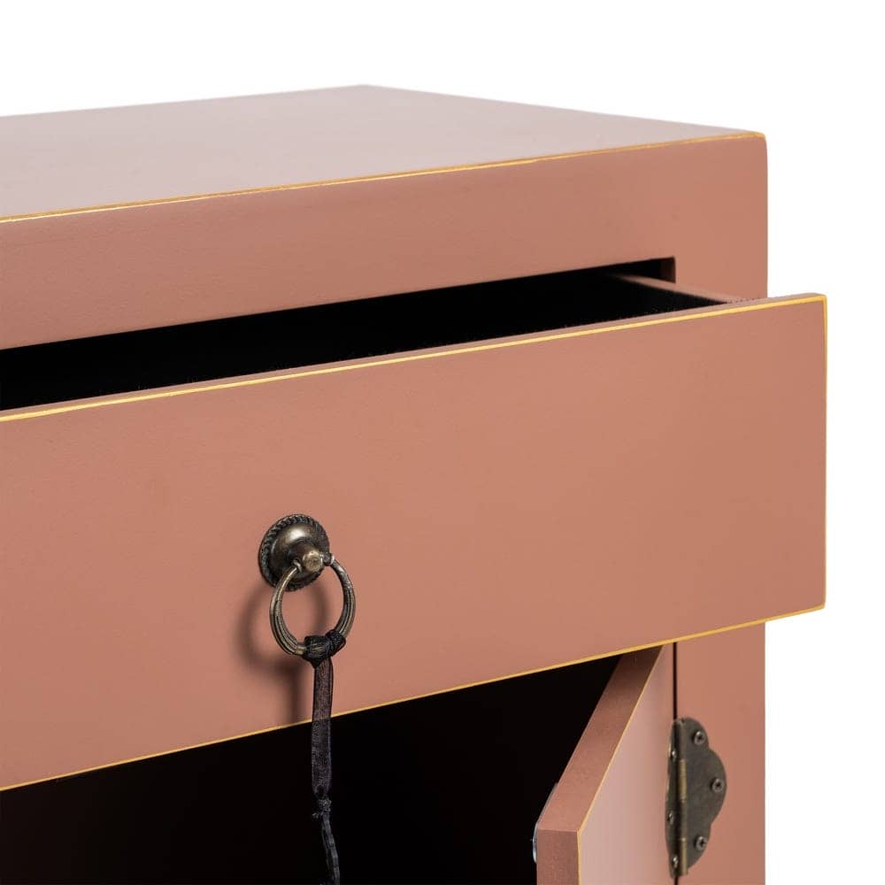 Mesita Moka de DM 45x26x69 cm con Cajón y Estante Interior - Imagen 5