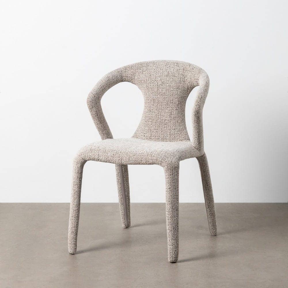 Silla Jaspeada Gris de Tejido con Estructura de Metal 52,5x59x79 cm - Imagen 11