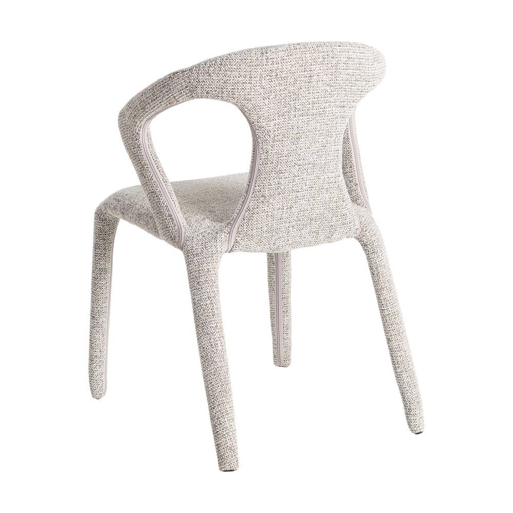 Silla Jaspeada Gris de Tejido con Estructura de Metal 52,5x59x79 cm - Imagen 4