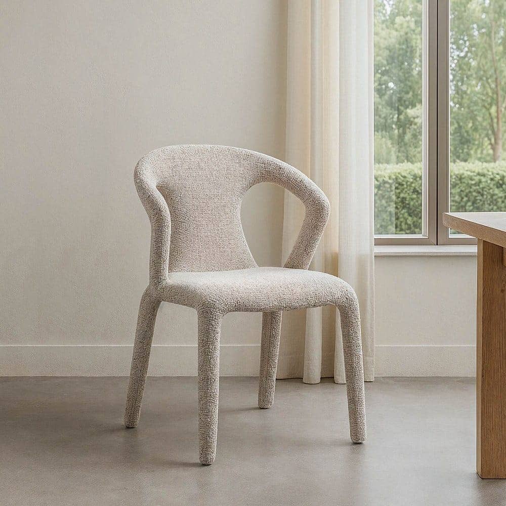 Silla Jaspeada Gris de Tejido con Estructura de Metal 52,5x59x79 cm - Imagen 10