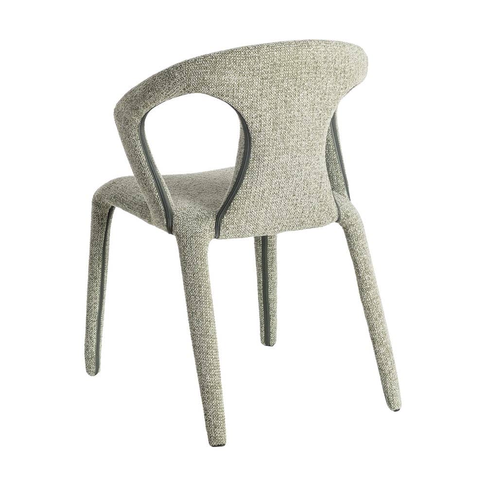 Silla Jaspeada Verde de Tejido con Estructura de Metal 52,5x59x79 cm - Imagen 4