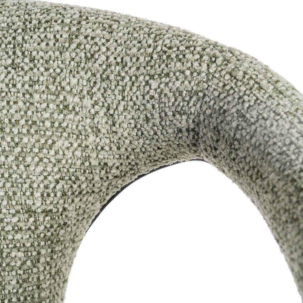 Silla Jaspeada Verde de Tejido con Estructura de Metal 52,5x59x79 cm - Imagen 8