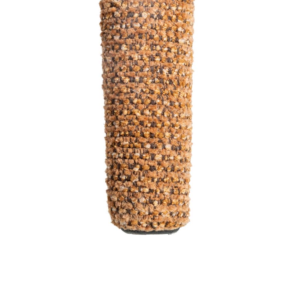 Silla Jaspeada Marrón de Tejido con Estructura de Metal 52,5x59x79 cm - Imagen 9