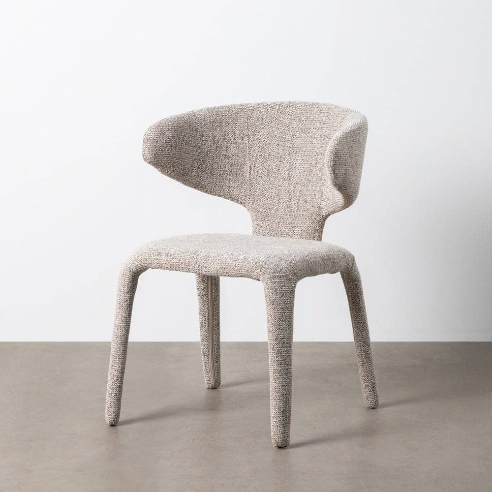 Silla Jaspeada Gris de Tejido con Estructura de Metal 58x60x81 cm - Imagen 10