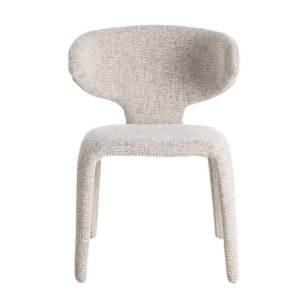 Silla Jaspeada Gris de Tejido con Estructura de Metal 58x60x81 cm - Imagen 2