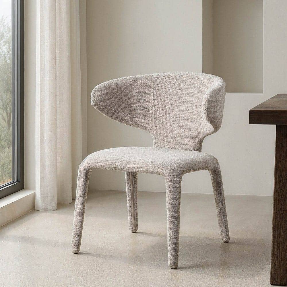 Silla Jaspeada Gris de Tejido con Estructura de Metal 58x60x81 cm - Imagen 9
