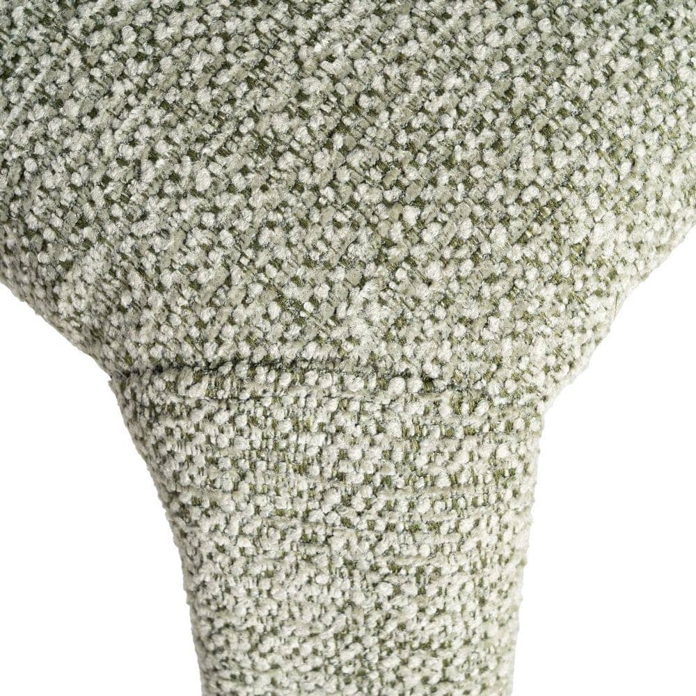 Silla Jaspeada Verde de Tejido con Estructura de Metal 58x60x81 cm - Imagen 7