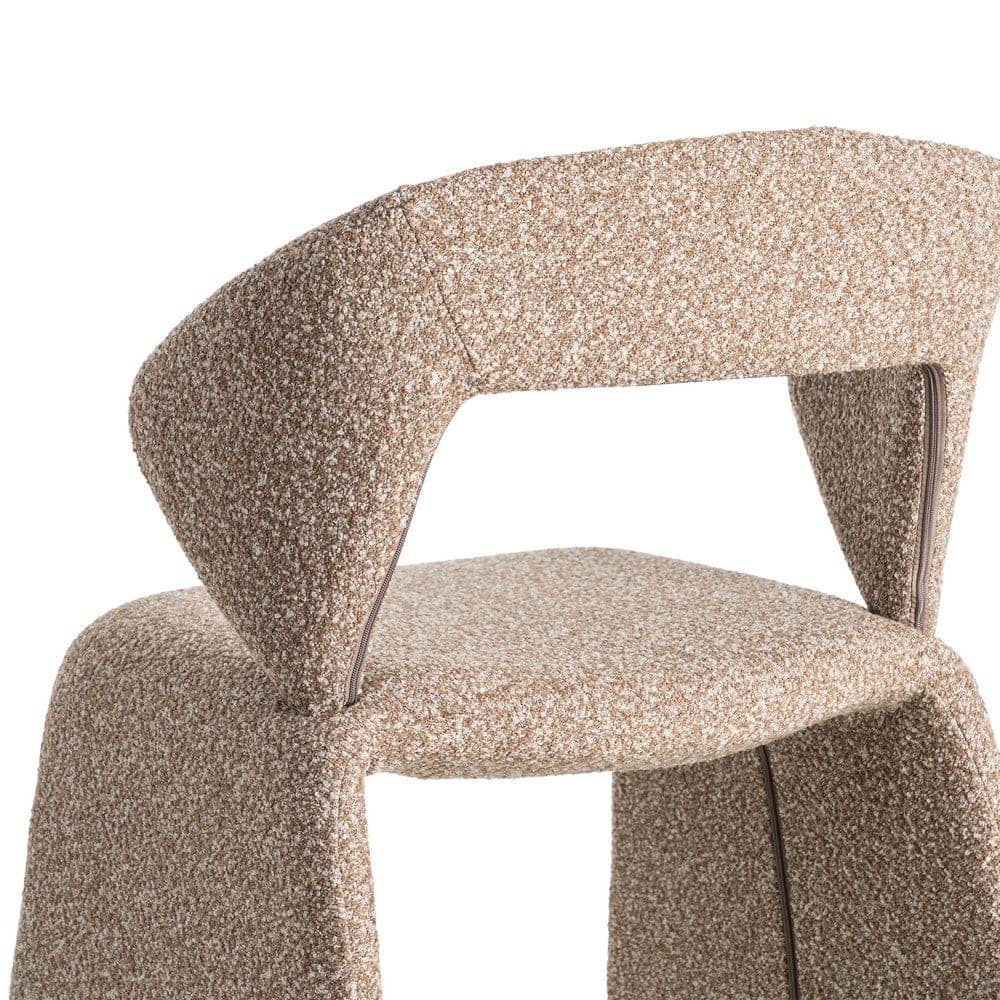Silla Beige Tejido con Estructura de Metal 59x63x81 cm - Imagen 5