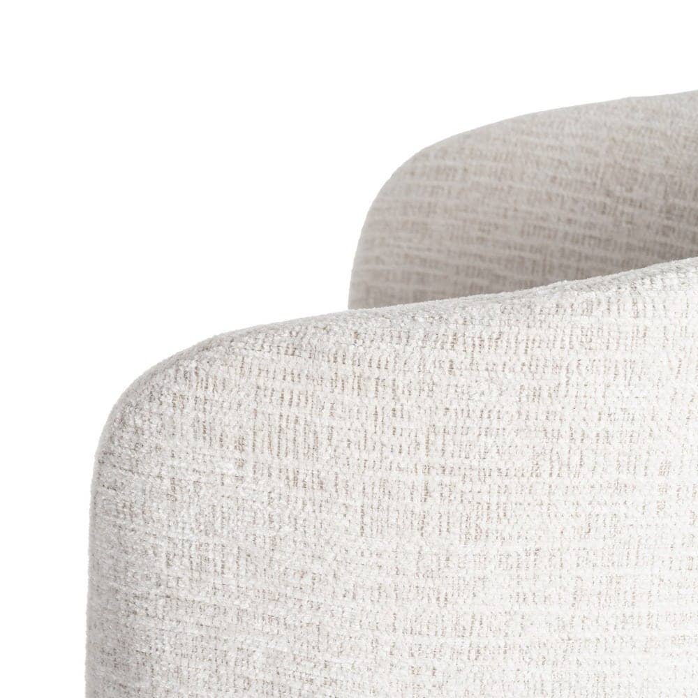 Silla de Tejido y Metal Crema 61x56x77,5 cm, No Apilable - Imagen 6